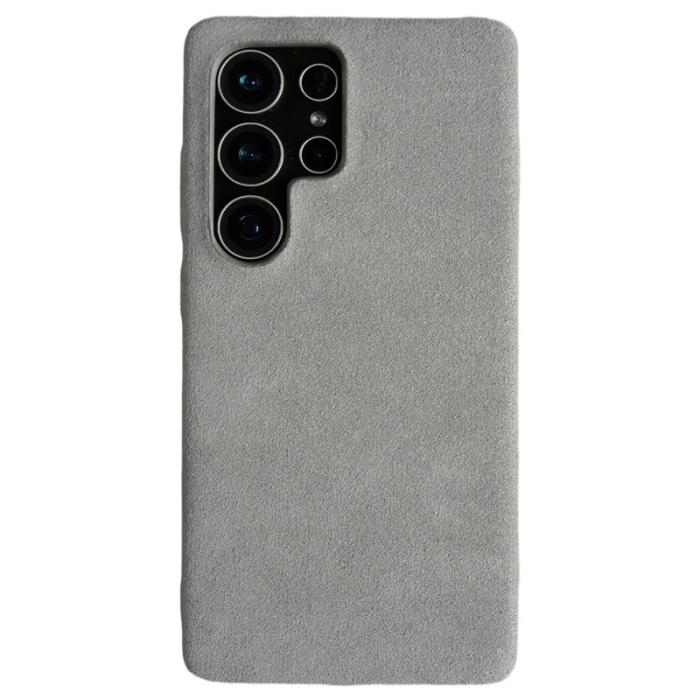 OEM - Mobilskal för Samsung Galaxy S26 Ultra Magnetiskt Konstläder - Ljusgrå