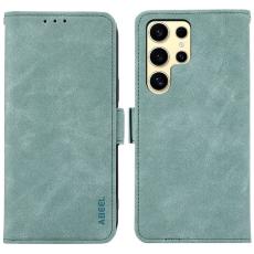 ABEEL - ABEEL Mobilskal till Samsung Galaxy S25 Ultra KonstL&auml;der Folio - Bl&aring;