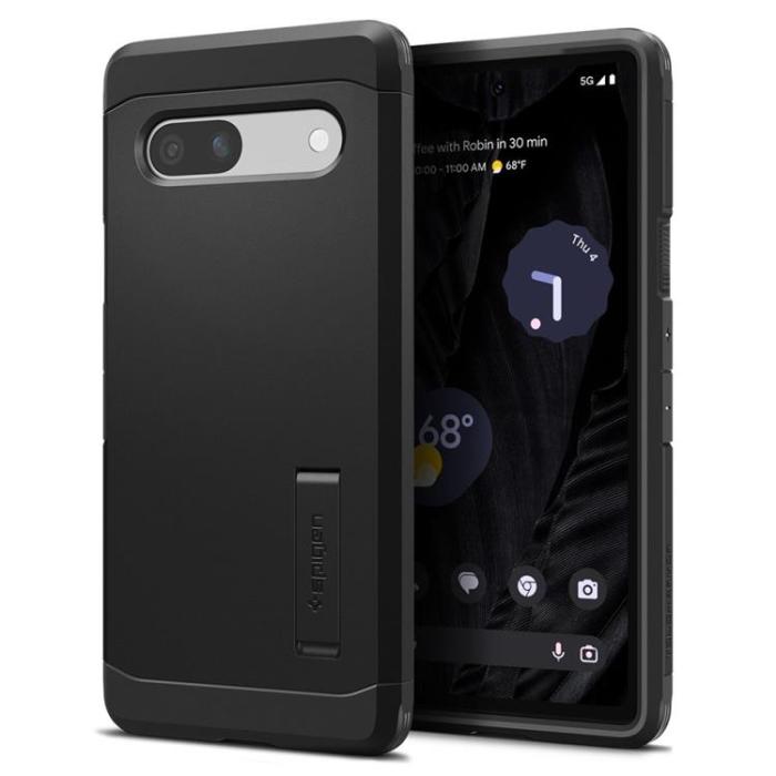 UTGATT - Spigen Google Pixel 7A Mobilskal Tough Armor - Svart