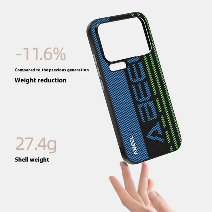 ABEEL - ABEEL Mobilskal till Xiaomi 17 Pro MagSafe Kompatibel Svart TPU PC Läder