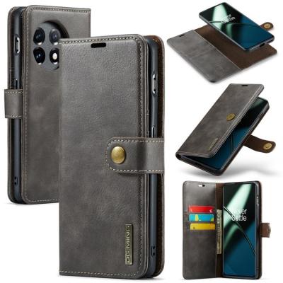 DG.MING OnePlus 12 5G Plånboksfodral Magnet 2in1 - Brun