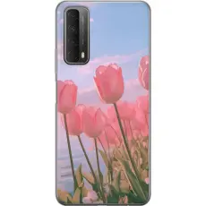 Gustaf - Mobilskal till Huawei P smart 2021 med Rosa Tulpaner