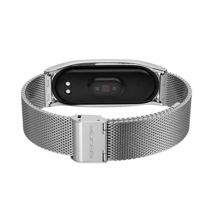 UTGATT - Tech-Protect Milaneseband Xiaomi Mi Smart Band 5/6/6 NFC Silver