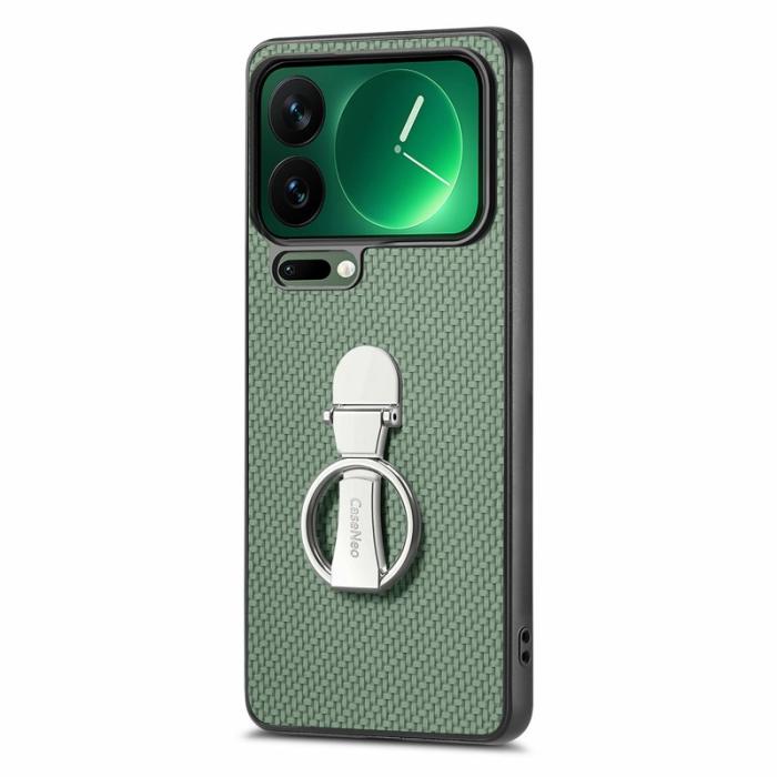 CASENEO - CASENEO C1-19 för Xiaomi 17 Pro Max Fodral KonstLäder - Grön