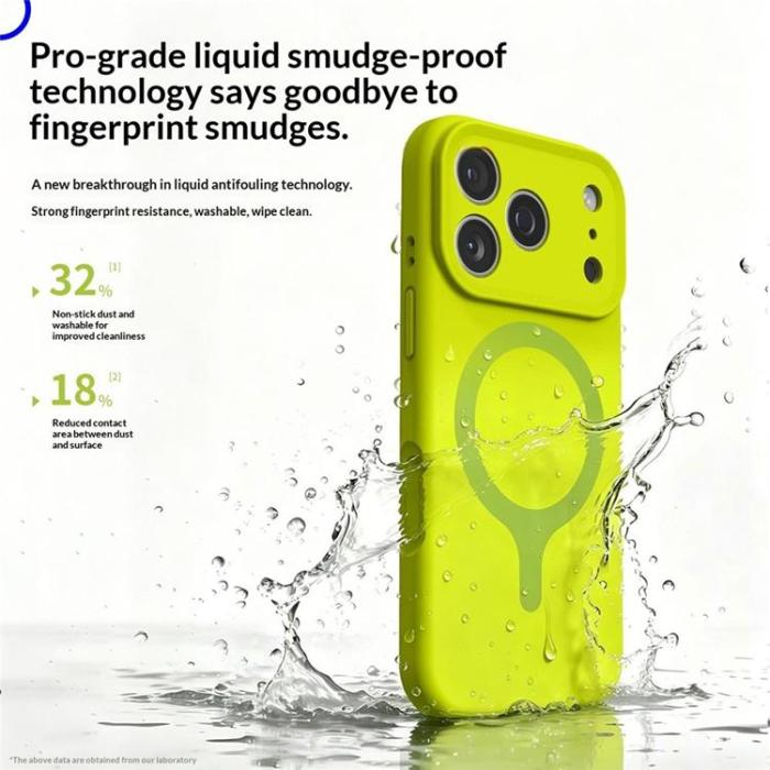 A-One Brand - Mobilskal För iPhone 17 Pro MagSafe Silikon med Skärmskydd - Antikvit