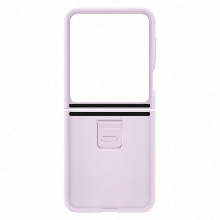 Samsung - Samsung Galaxy Z Flip 5 Mobilskal Silikon med Hållare - Lila
