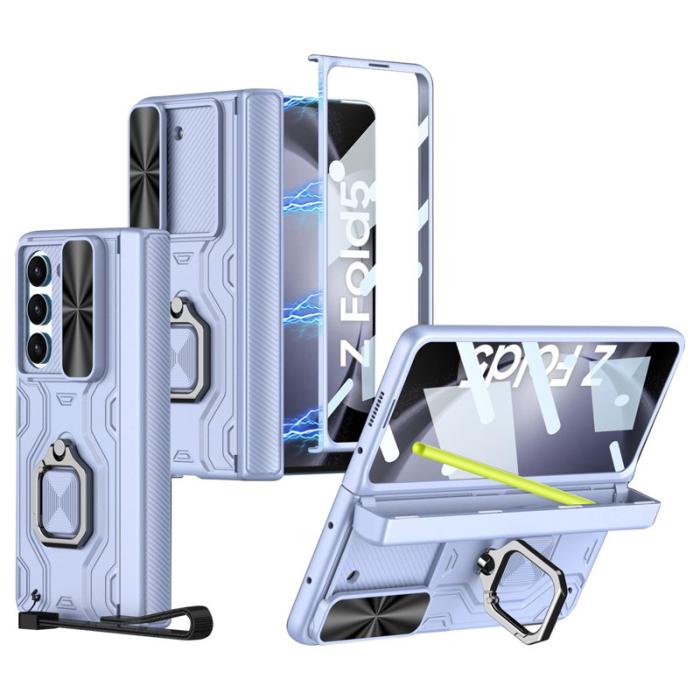 GKK - GKK Samsung Galaxy Z Fold5 Fodral - Hård PC - Blå
