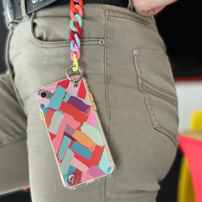 Ruhtel - Color Gel Chain Pendant Skal Galaxy A12 - Flerfärgad