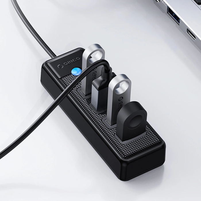 ORICO - Orico USB-A Hubb 4xUSB-A 3.0 15cm - Svart