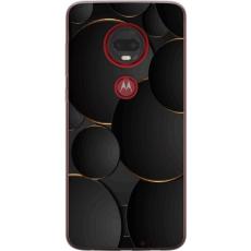 iSecrets - Genomskinligt Skal kompatibel med Motorola Moto G7 Plus med Lyxig Cirklar