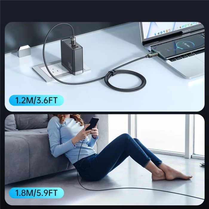 MCDODO - MCDODO USB-C - USB-C 100W Kabel 1.2m 5A CA-361 - Svart
