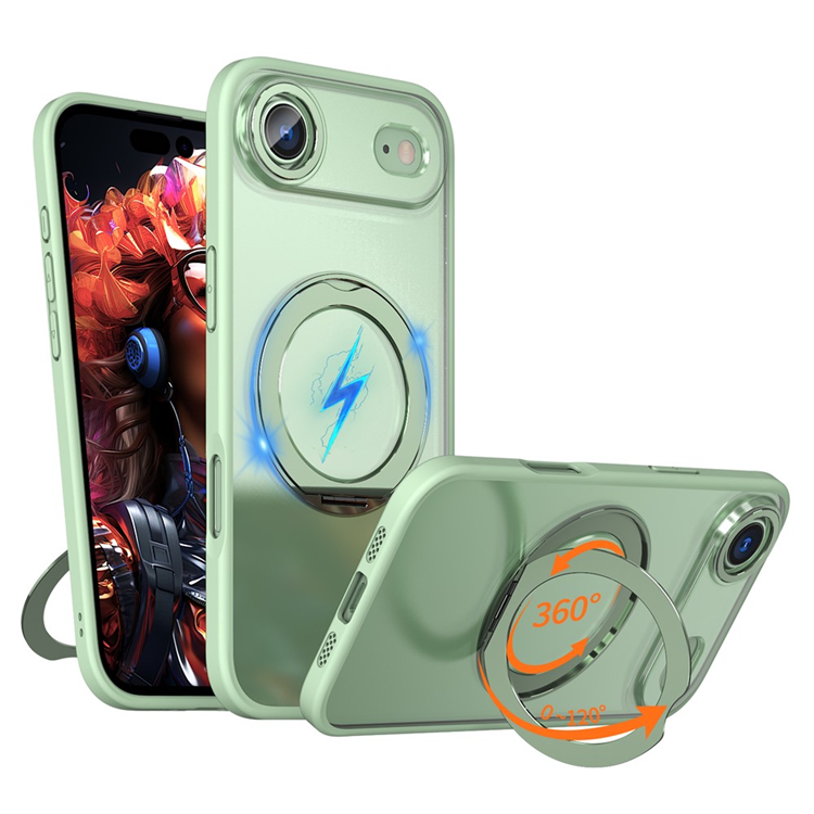 iPhone Air Mobilskal MagSafe TPU + Acrylic Kickstand - Grön | 2353 | AlltMobil