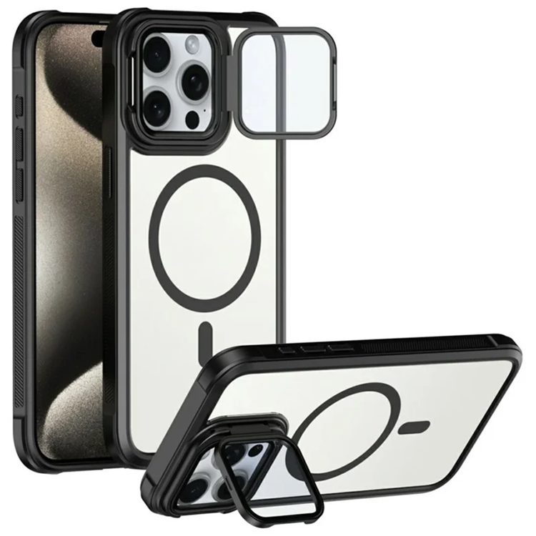 iPhone 15 Pro Mobilskal Magsafe med Linsskyddsstöd (Svart) | 2353 | AlltMobil