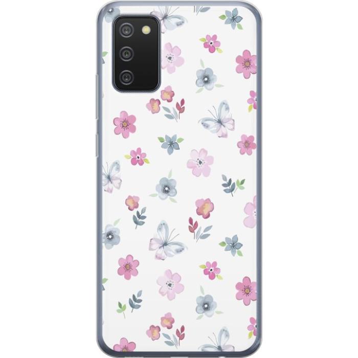 iSecrets - Mobilskal till Samsung Galaxy A02s med Blommor och fjärillar