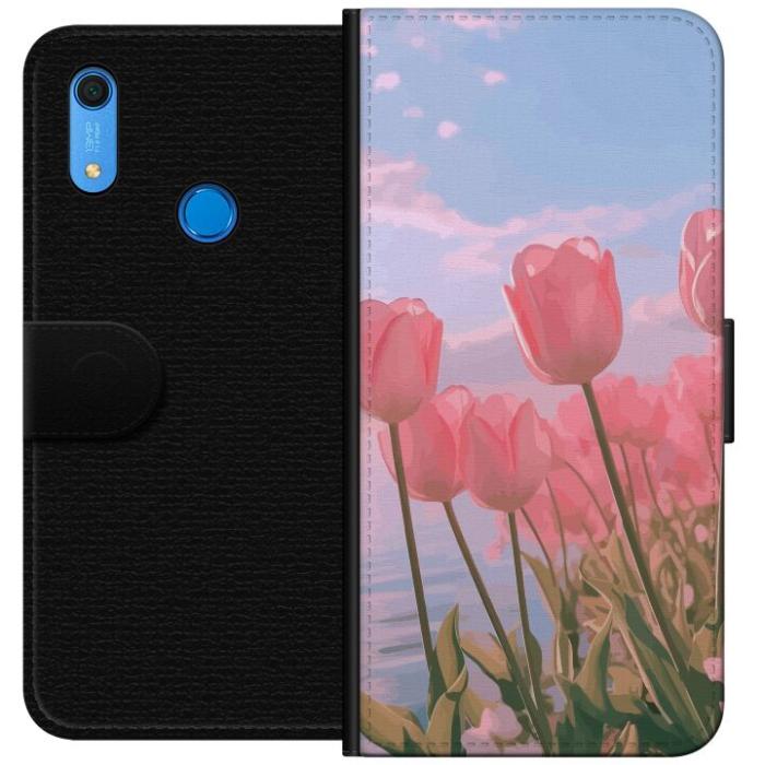 iSecrets - Plånboksfodral till Huawei Y6s (2019) med Rosa Tulpaner