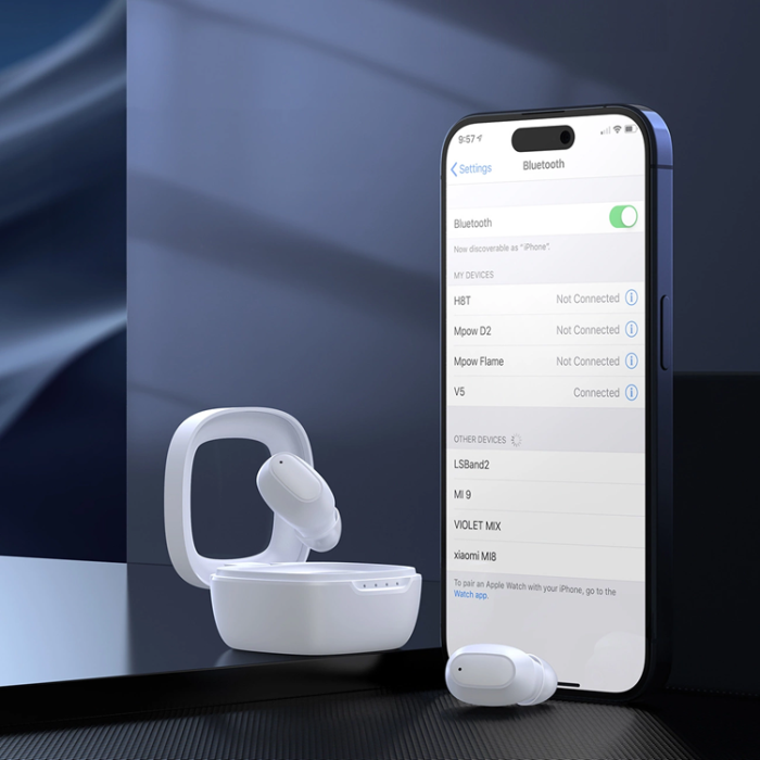 Choetech - Choetech In-ear Trådlösa Hörlurar TWS Bluetooth MEMS - Vit