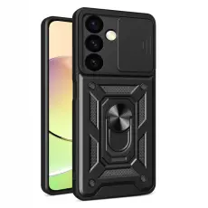 OEM - Galaxy A35 5G Mobilskal Hybrid Armor Camshield - Svart