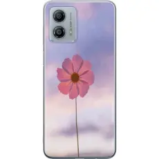 Gustaf - Mobilskal till Motorola Moto G53 med Rosa blomma