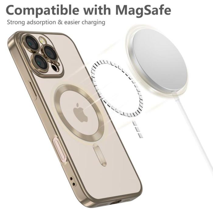 Tech-Protect - Tech-Protect iPhone 16 Pro Max Mobilskal Magsafe Magflex - Shiny Desert