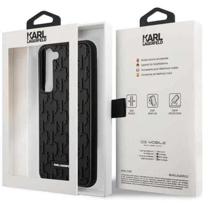 KARL LAGERFELD - Karl Lagerfeld Galaxy S23 Plus Skal 3D Monogram - Svart