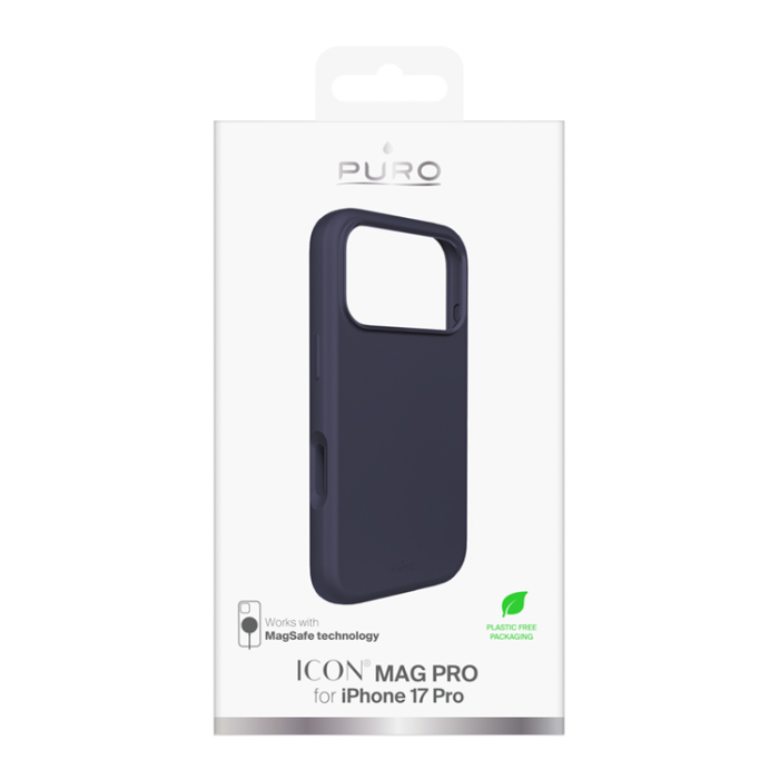 Puro - Puro iPhone 17 Pro Mobilskal Magsafe Liquid Silikone - Mörkblå