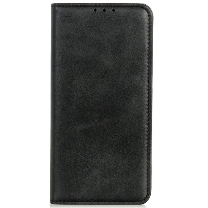 A-One Brand - iPhone 17 Plånboksfodral Äkta läder - Svart