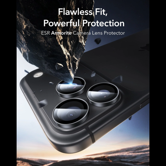 Tech-Protect - [2-Pack] ESR Härdat Glas Kameraskydd för iPhone 18 Pro/18 Pro Max Armorite