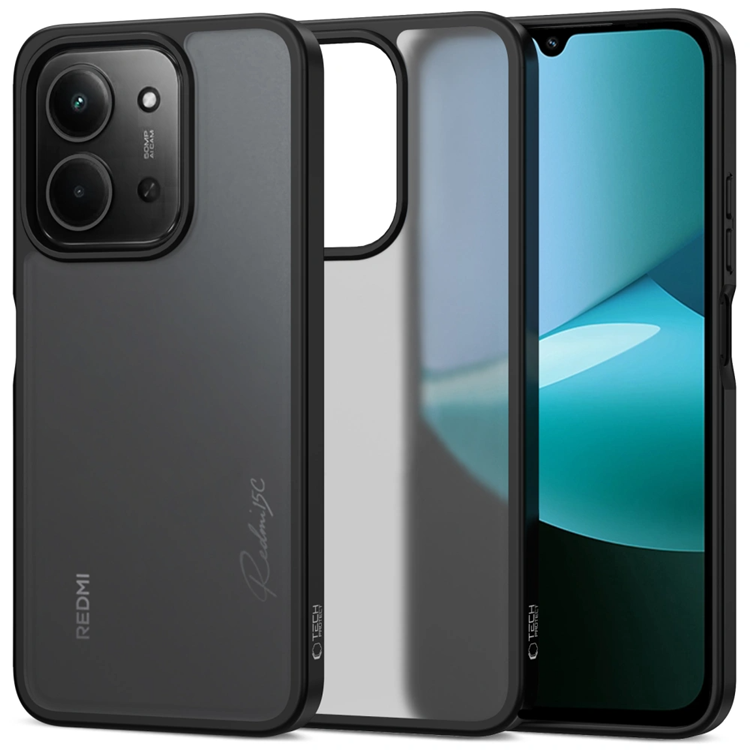 Tech-Protect Xiaomi Redmi 15C Mobilskal Magmat - Matte Svart | 2353 | AlltMobil