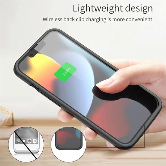 A-One Brand - iPhone 13 Pro Max Batteriskal Magsafe 8500mAh C88 - Svart