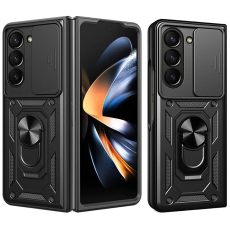 A-One Brand - Galaxy Z Flip 7 Mobilskal Hybrid Armor Camshield - Svart