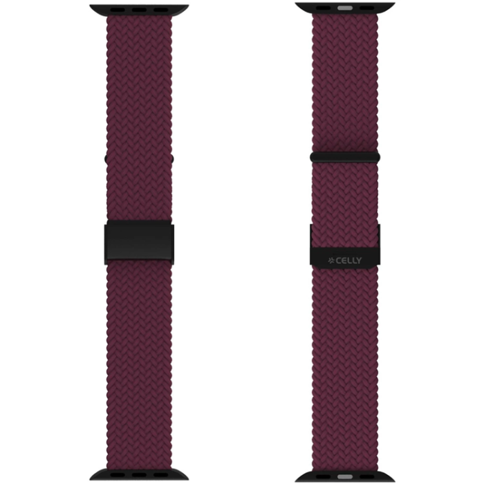 Celly - Celly Apple Watch (42/44/45mm) Armband Flätat - Lila