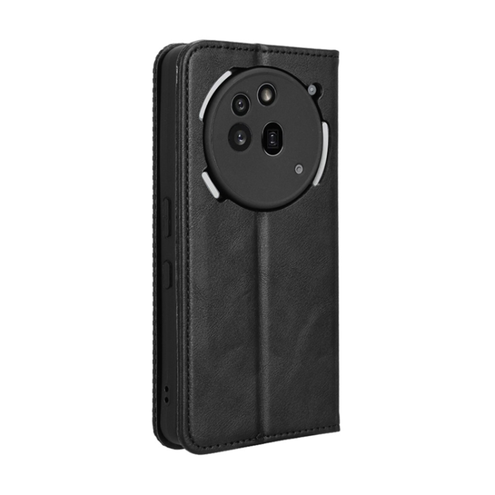 A-One Brand - Nothing Phone (3a) Pro Plånboksfodral Retro Kickstand - Svart