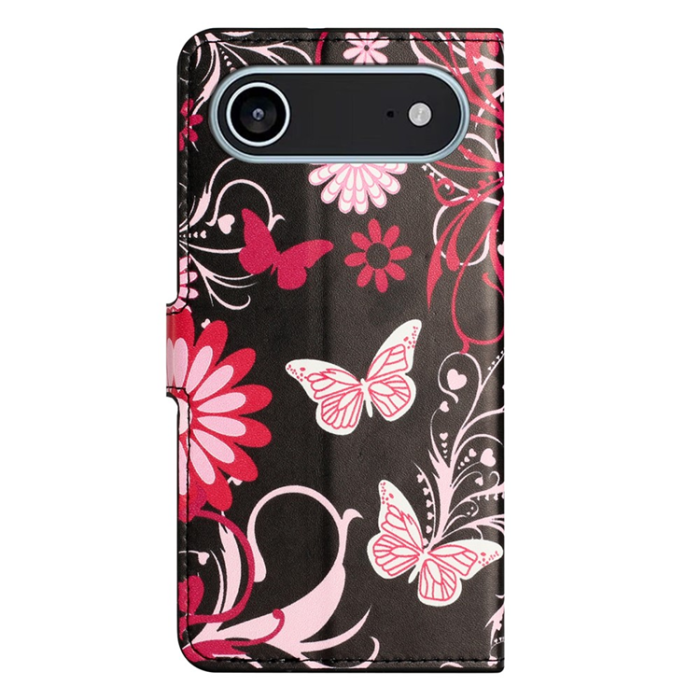 A-One Brand - iPhone Air Plånboksfodral Pattern Print - Svart Fjäril