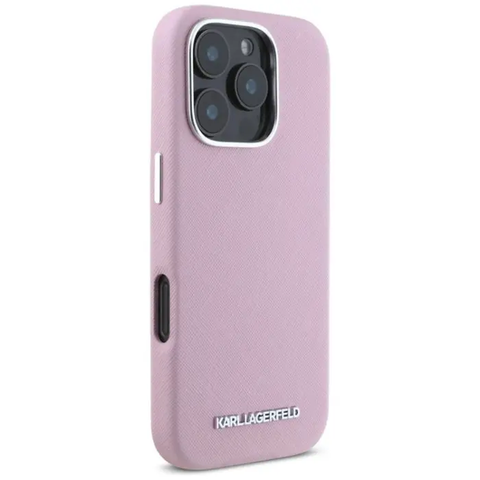 KARL LAGERFELD - Karl Lagerfeld iPhone 16 Pro Max Mobilskal MagSafe Saffiano Full Wrapped