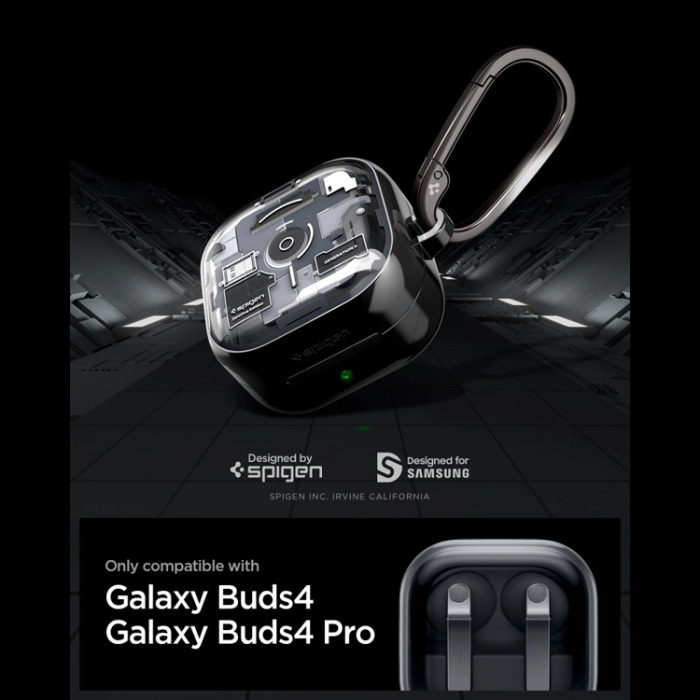Spigen - Spigen Skal För Galaxy Buds 4/4 Pro Ultra Hybrid - Zero One Svart