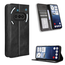 A-One Brand - Nothing Phone (3a) Plånboksfodral Retro Kickstand - Svart