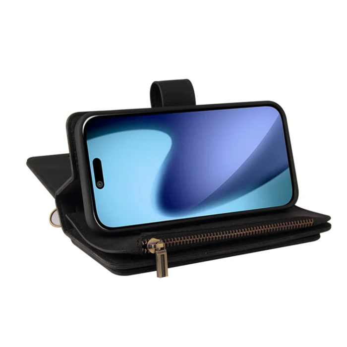 A-One Brand - iPhone 17 Air Plånboksfodral Zipper Rem