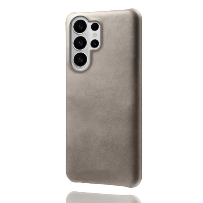OEM - Samsung Galaxy S26 Ultra Skal PU Läder Hård PC Skydd - Grå