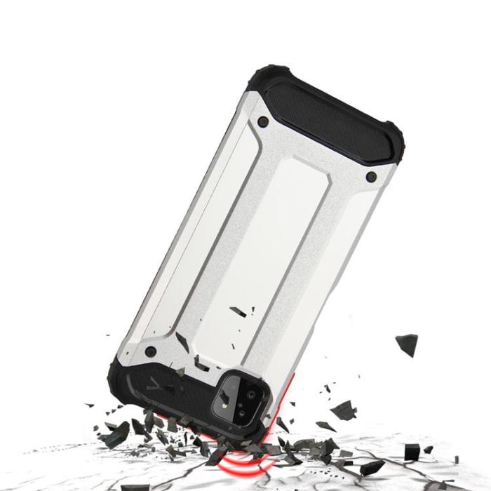 OEM - Galaxy A22 5G Skal Hybrid Armor Tough Rugged - Svart