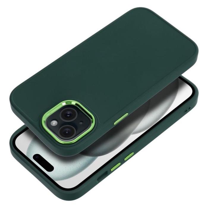 OEM - iPhone 15 Mobilskal Frame - Grön