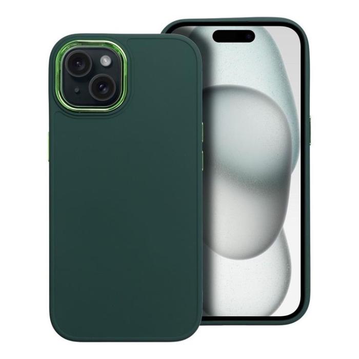 OEM - iPhone 15 Mobilskal Frame - Grön