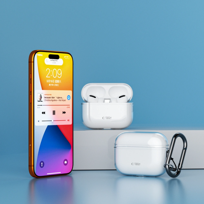 Tech-Protect - Tech-Protect Apple Airpods Pro 3 Skal Flexair - Clear