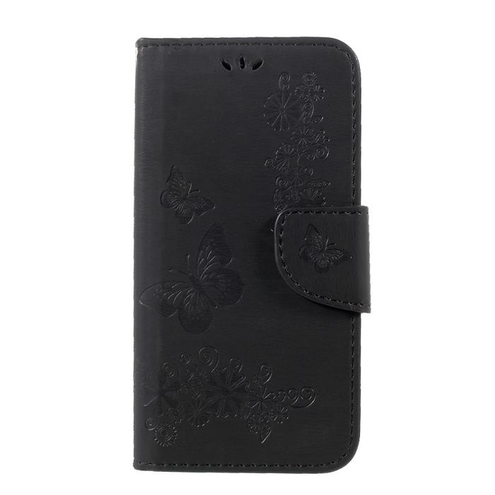 UTGATT1 - Plånboksfodral till Samsung Galaxy S8 - Svart Fjäril