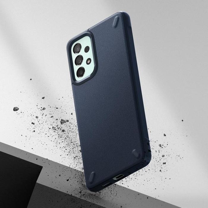 OEM - Ringke Onyx Durable Skal Galaxy A73 - Navy Blå
