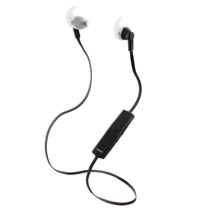 UTGATT5 - STREETZ Bluetooth-sporthörlurar med mikrofon, Bluetooth 4.1, svart