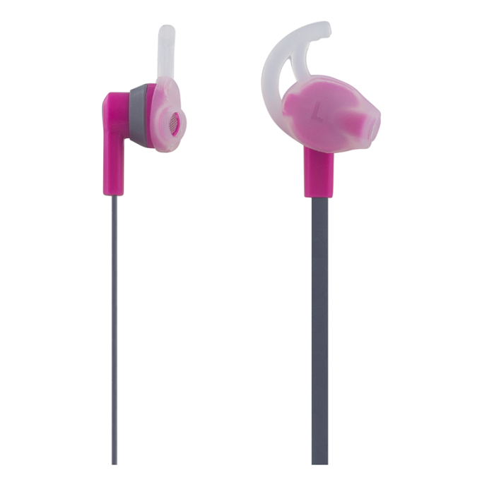UTGATT5 - STREETZ Bluetooth-sporthörlurar, mikrofon, Bluetooth 4.1, grå/rosa