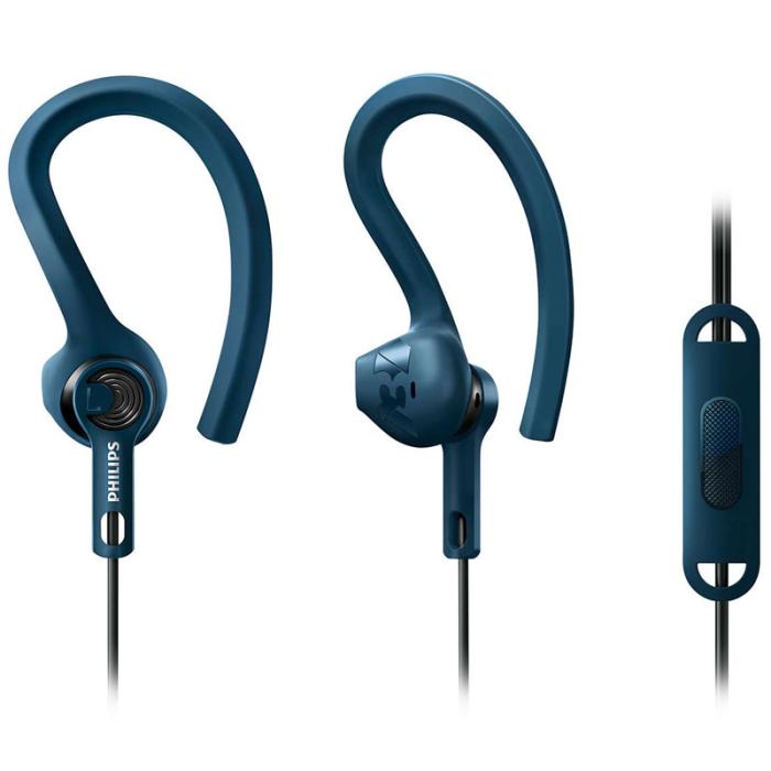 UTGATT5 - Philips Sportheadset SHQ1405 - Gråblå