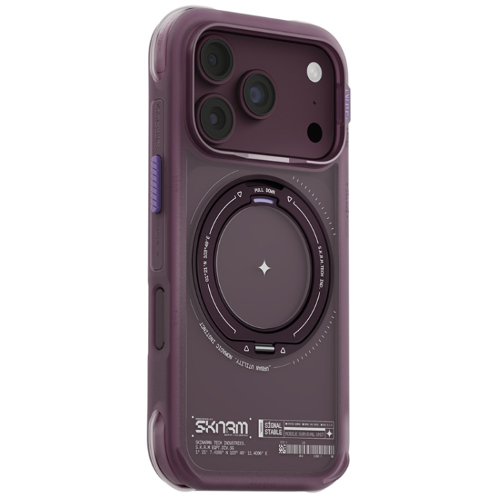 Skinarma - Skinarma Mobilskal För iPhone 18 Pro/17 Pro Magsafe Atlas - Burgundy