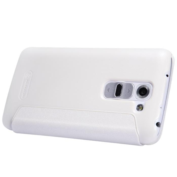 UTGATT5 - Nillkin Sparkle Window View fodral till LG G2 Mini (Vit)