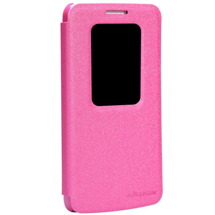 UTGATT5 - Nillkin Sparkle Window View fodral till LG G2 Mini (Magenta)